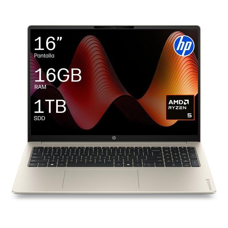 Portátil Hp Omnibook 3 16-By0030ns 16" Amd Ryzen 5 40 16gb 1tb Ssd Radeon 610m Windows 11 Home Teclado Español