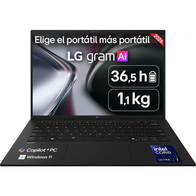 Portátil Lg Gram 14z90u G.Au88bn Copilot+ Pc 14" Wuxga Intel Core Ultra 7 355 49 Tops 32 Gb Ram 1 Tb Ssd Windows 11 Home Sin Cargador