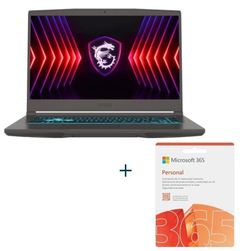 Portatil Msi Thin15-219es Amd R7-7735hs W11h+ O365 Personal