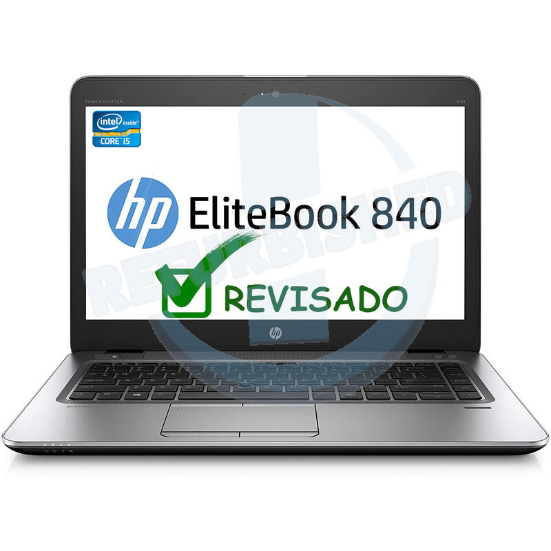 Portatil Reacondicionado Hp Elitebook 840 G3 I7-6500u 8gb 256gb Ssd 14"Hd W10 Instalado Teclado Español Grado B 1 Año De Garantia