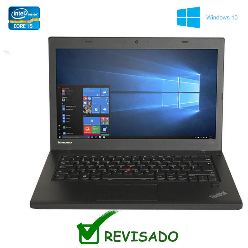 Portatil Reacondicionado Lenovo Thinkpad T460 14" I7-6600u 16gb 256ssd W11p Instalado 1 Año De Garantia Teclado Español