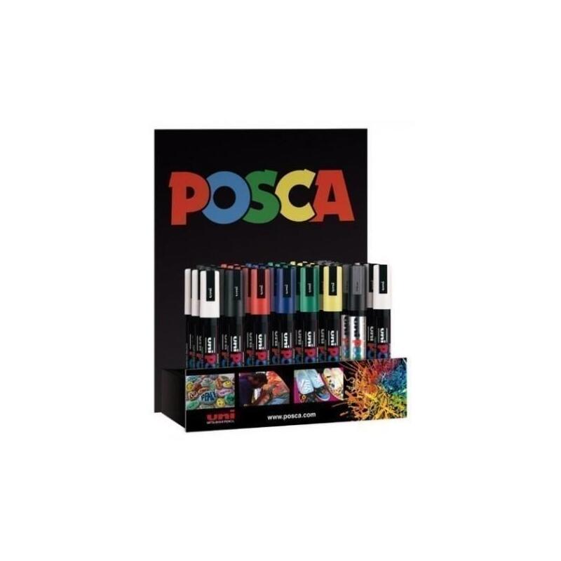 Posca Expositor Marcador Pc-5m/3d Surtido -36u-