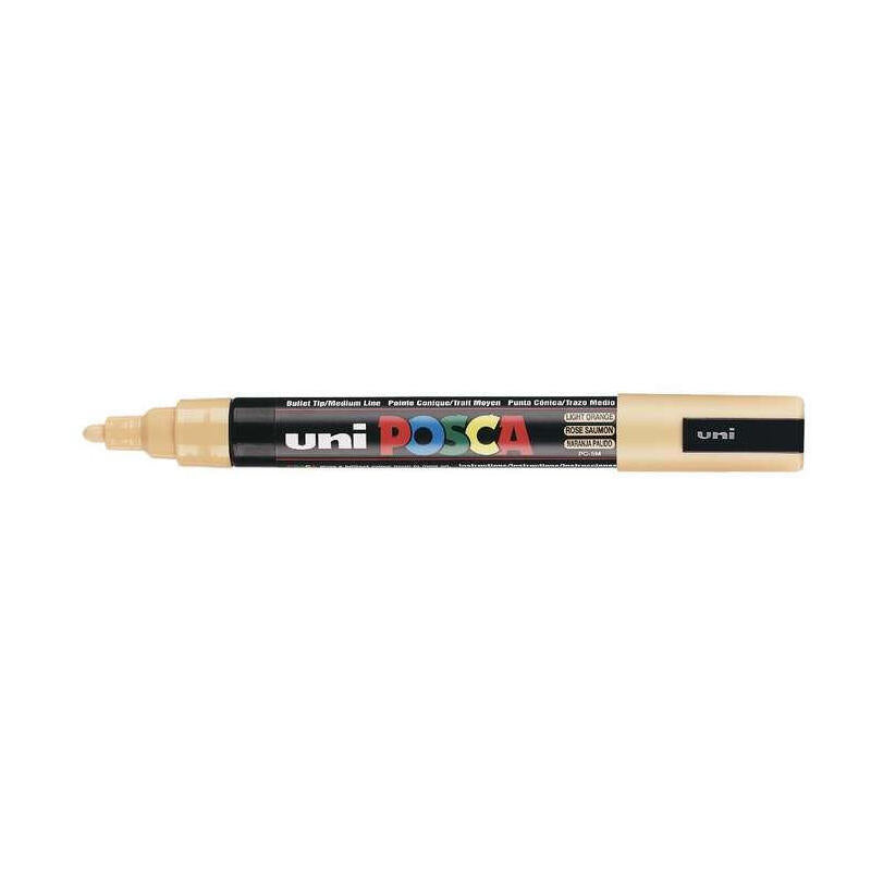 Posca Marcador Pc-5m No Permanente Punta Forma De Bala 1,8 - 2,5 Mm Naranja Medio