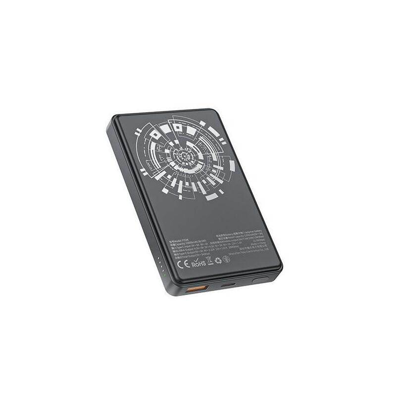 Powerbank Indykcyjny Magsafe 10000mah 22,5w Negro