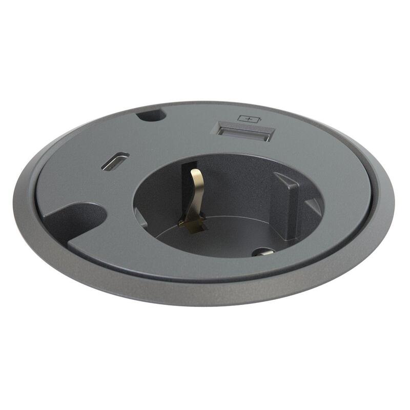 Powerdot - 1 Power 1 Usb/A Ch 1 Usb/C Port 2 Feed-Throughs,