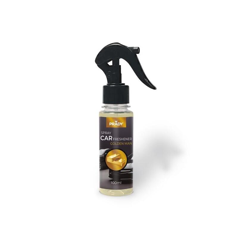Prady Ambientador Coche Golden Man - Frasco De 100 Ml - Spray Pulverizador