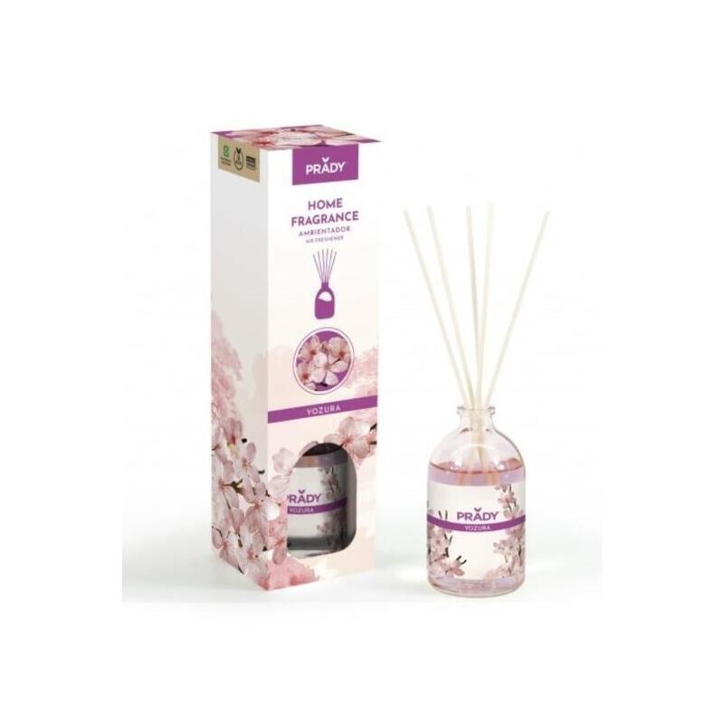 Prady Ambientador Mikado Yozura - Frasco De Cristal 100 Ml Y Varitas Difusoras
