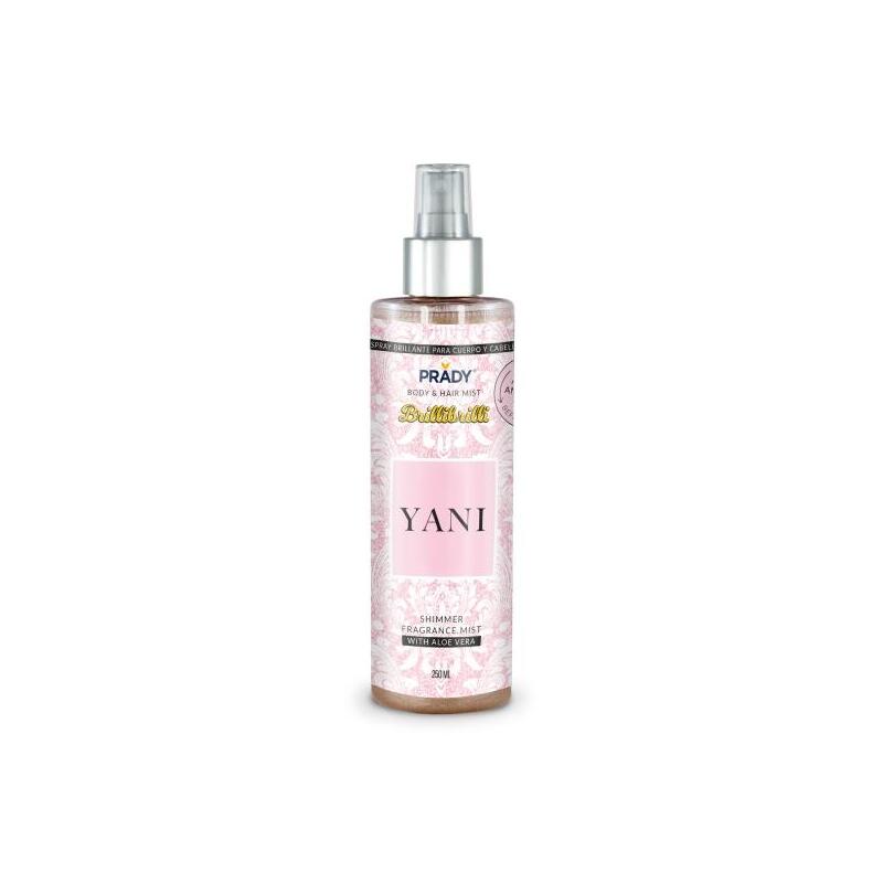 Prady Brilli Brilli Body & Hair Mist Yani - Frasco De 250 Ml - Spray Pulverizador