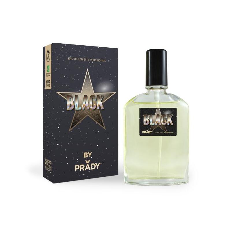 Prady Colonia De Hombre Black - Frasco De 90 Ml - Spray Pulverizador