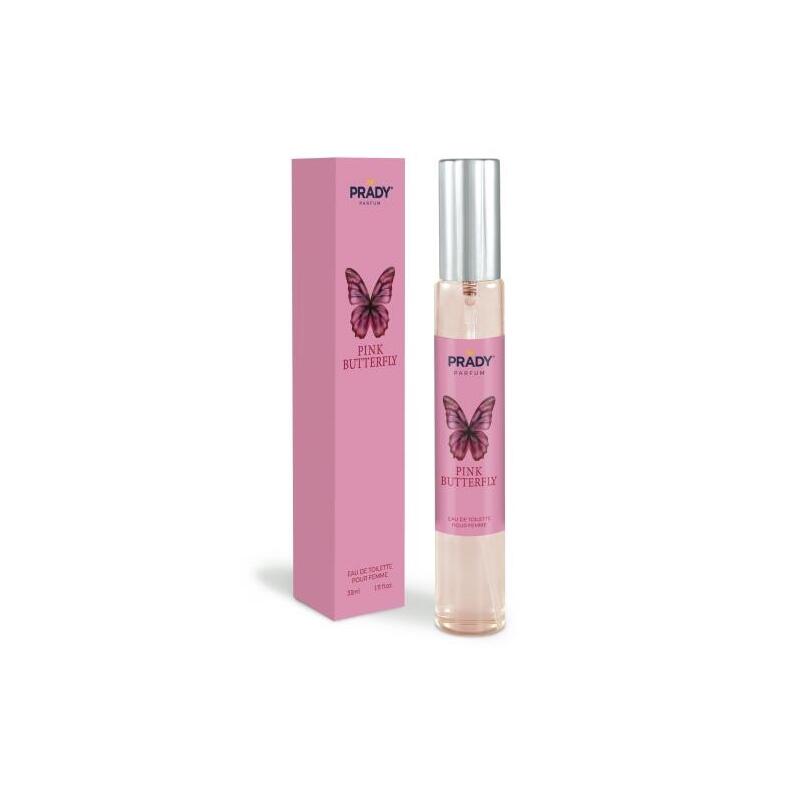 Prady Colonia De Mujer Pink Butterfly - Frasco De 33 Ml - Spray Pulverizador