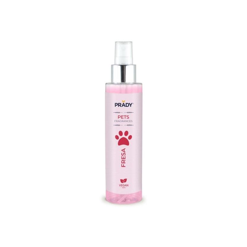 Prady Perfume Para Mascota Fresa - Frasco De 150 Ml - Spray Pulverizador