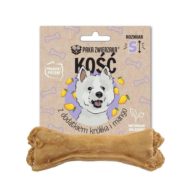 Premio Para Perros Paka Zwierzaka Bone With Rabbit And Mango S 10 Cm 35g