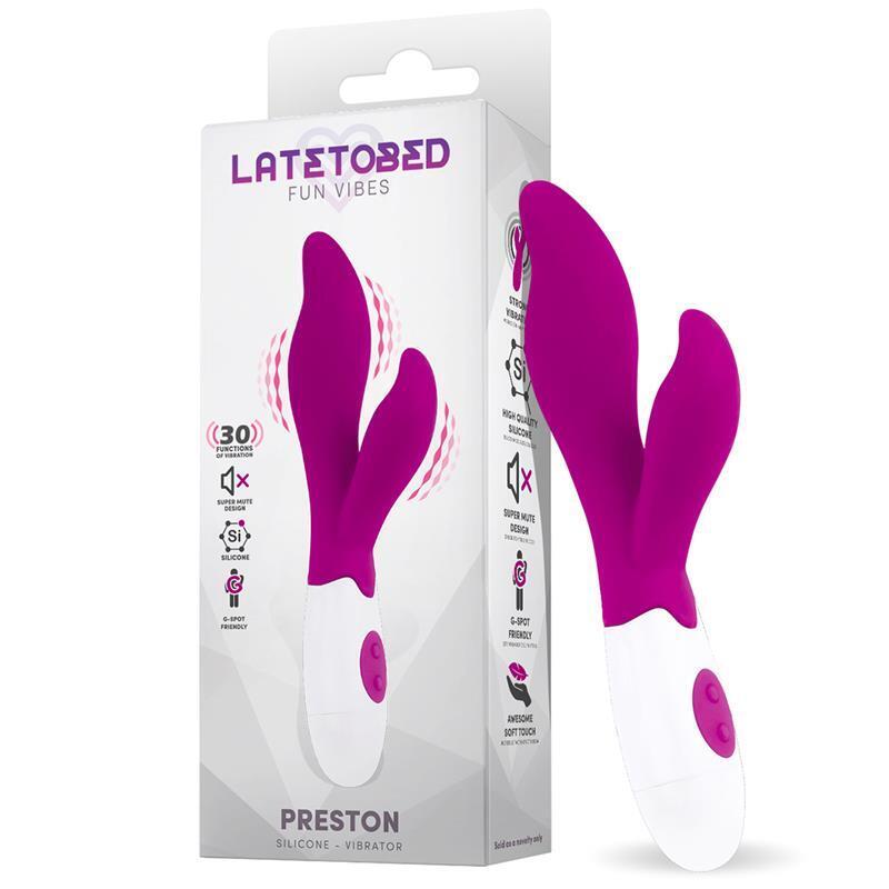Preston Vibrador Con Estimulador Silicona