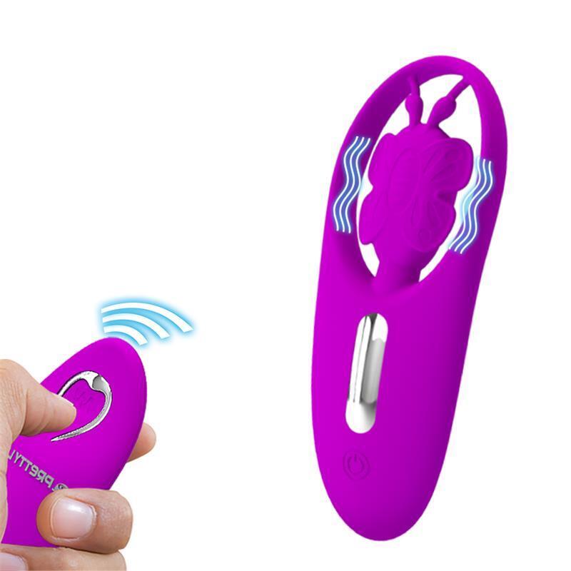 Pretty Love - Dancing Butterfly Estimulador Para Braguita Con Control Remoto Lila