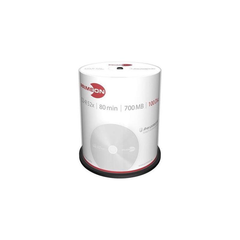 Primeon Cd-R 80min 700mb 52x Bobina (100 Discos)
