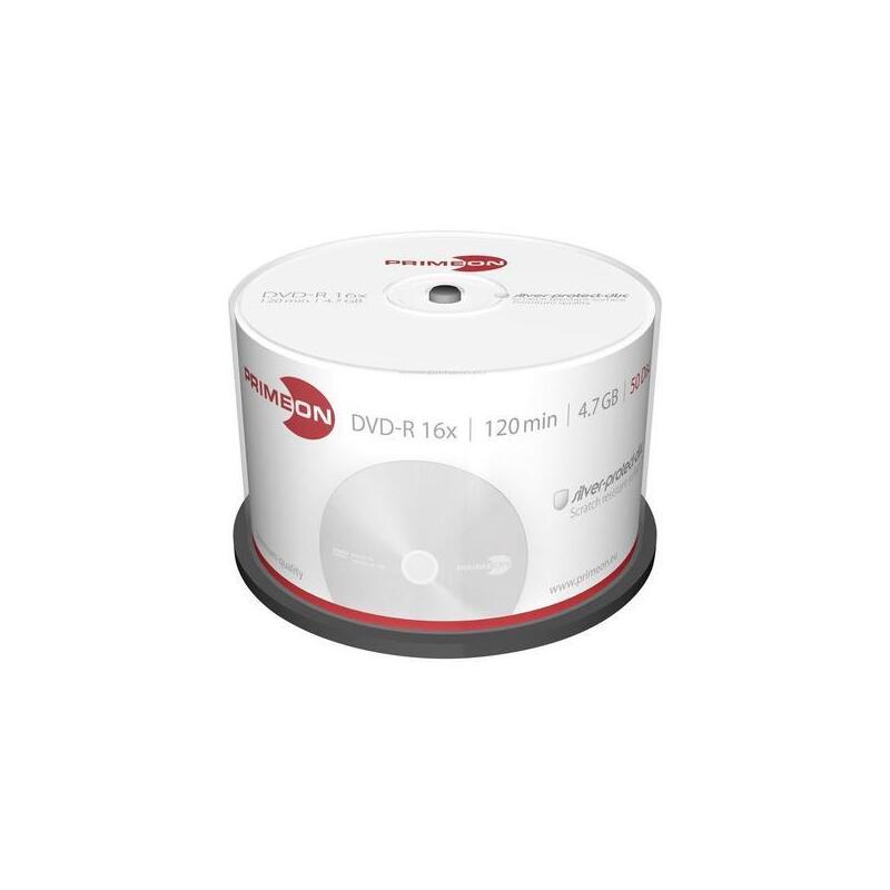 Primeon Dvd-R 4.7gb 120min 16x Bobina (50 Discos)