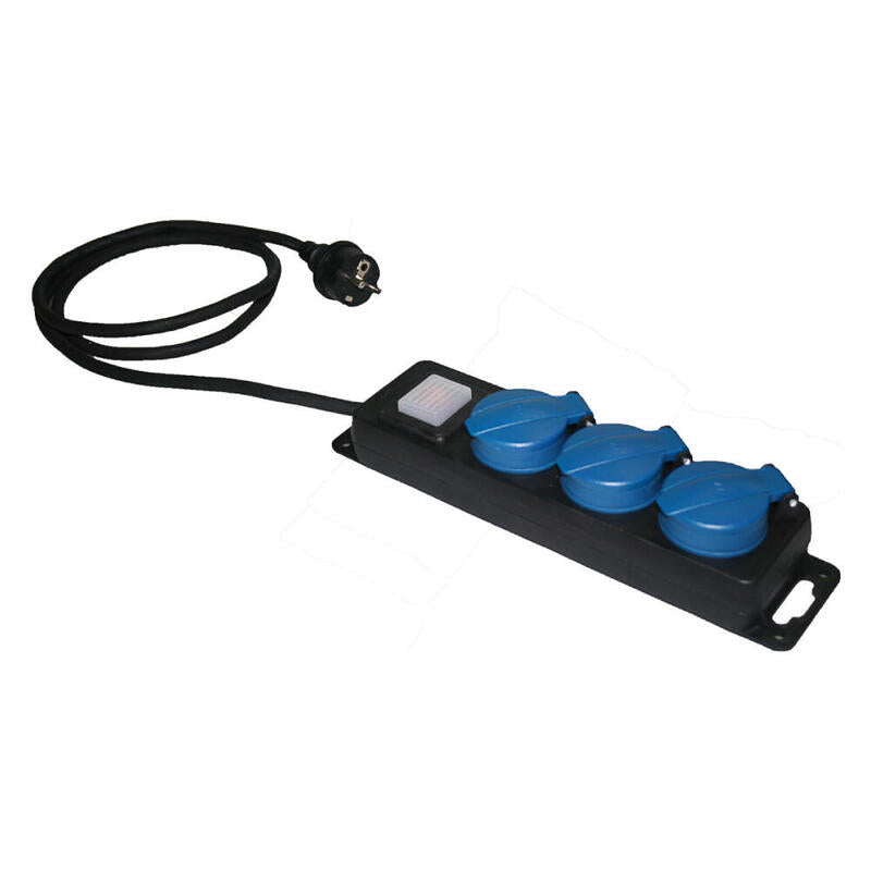 Prolongador Con 3 Bases 2p+T, 16a 250v 1,5m De Cable V1049 Solera