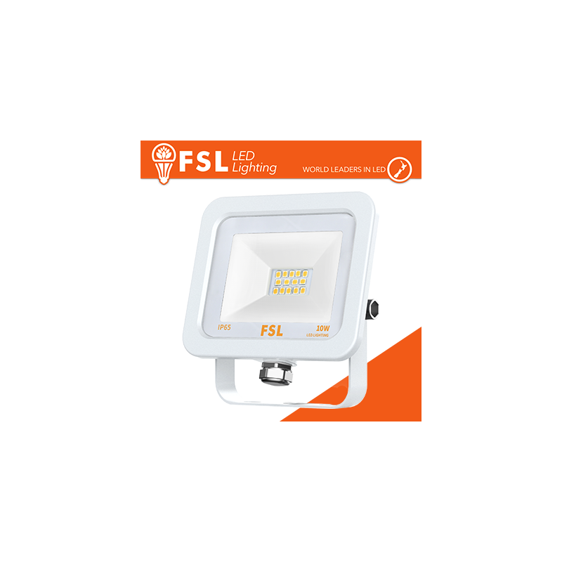 Proyector Exterior Blancas 10w - 4000k 115° Ip65