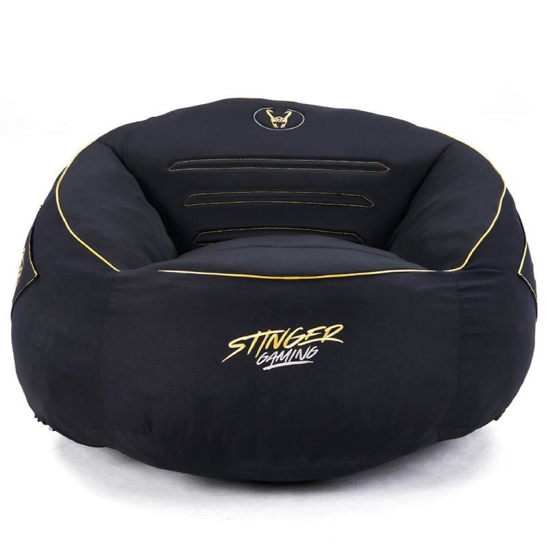 Puff Woxter Stinger Gaming Con Relleno Negro Y Dorado