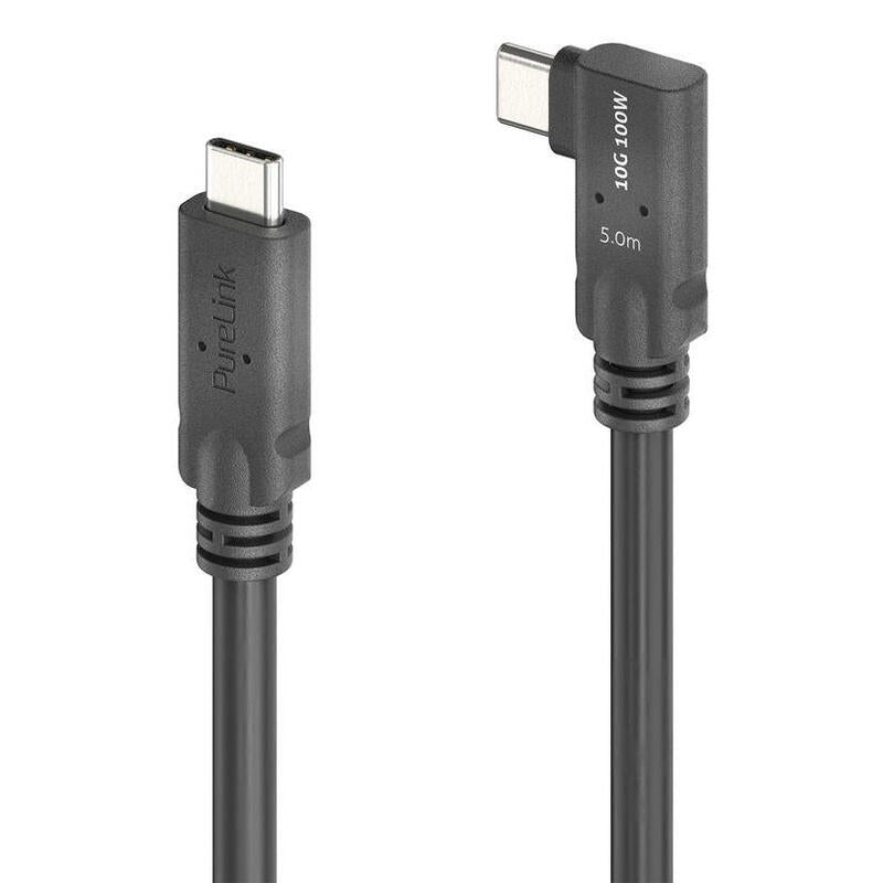 Purelink Microx4 Usb-C Auf 90° Usb-C Cable Usb 3.2 Gen1x2 10gbps, 100w, 5,00 M