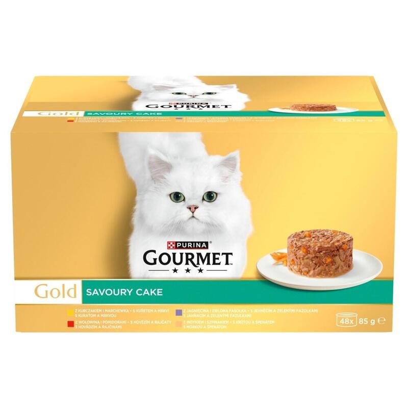 Purina Gourmet Gold Savoury Cake Mix Smaków 48x85g
