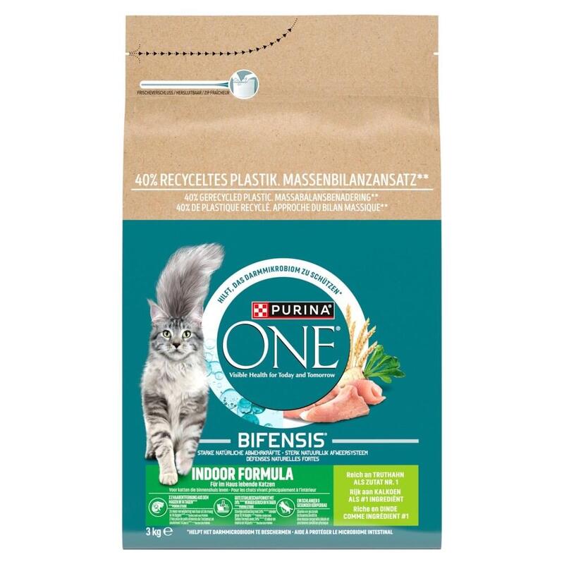 Purina One Indoor Turkey - Comida Seca Para Gatos - 3kg