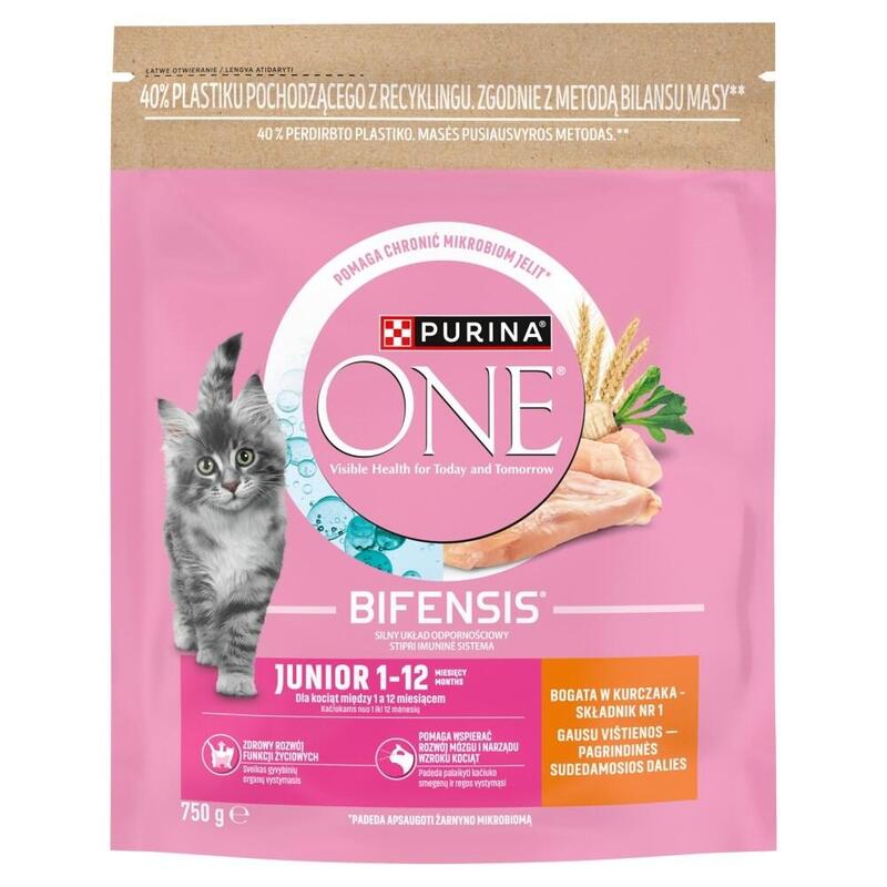 Purina One Junior Alimento Seco Para Gatitos Rico En Pollo 750 G