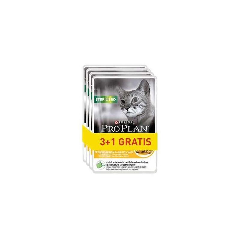 Purina Pro Plan Sterilised Kurczak 85g 3+1