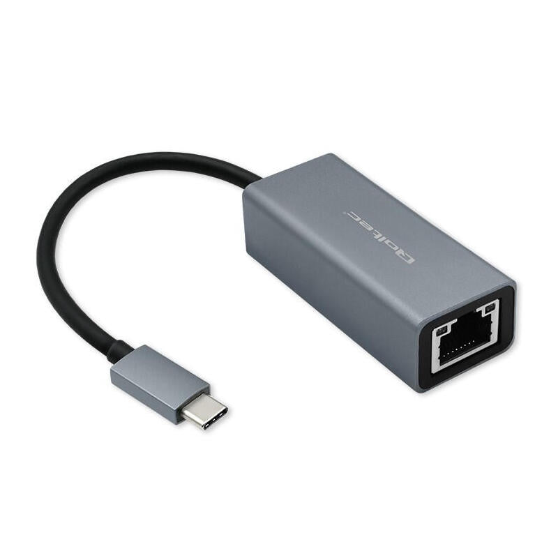 Qoltec 50352 Usb C To Rj45 Ethernet Adapter 1000mbps Aluminium Housing