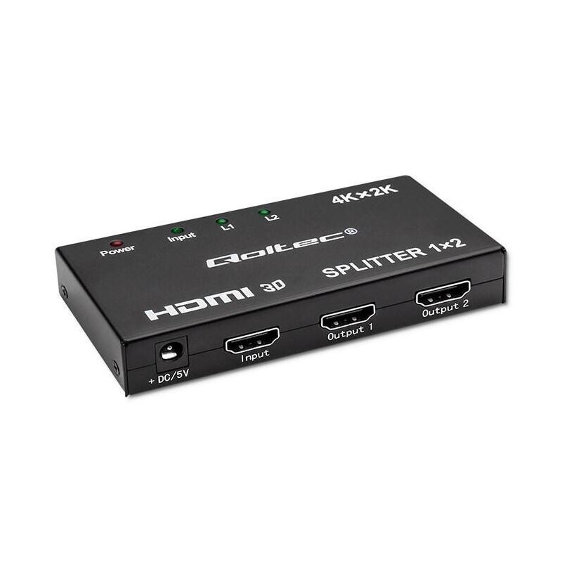 Qoltec 51796 Active Hdmi Splitter 2 X Hdmi 4k X 2k 3.4gb S