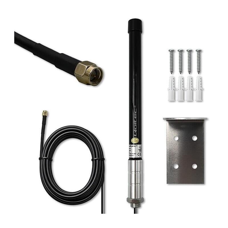Qoltec 57060 4g Lte Antenna 15dbi Omnidirectional External Sma Fibreglass