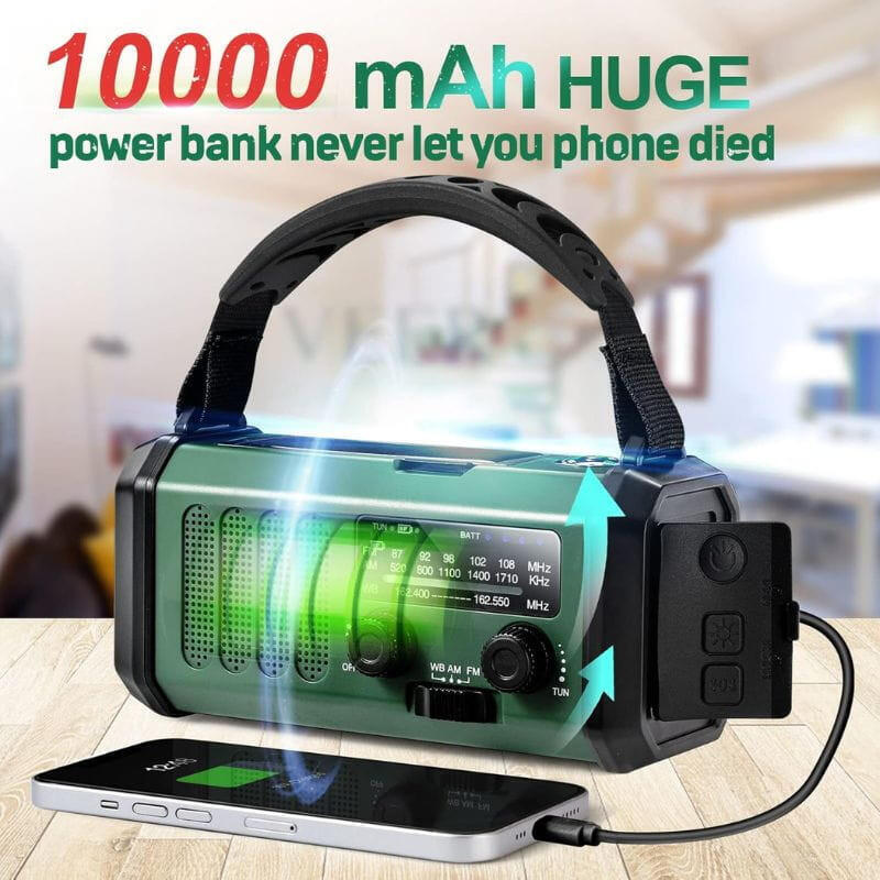 Radio De Emergencia Portátil 10000 Mah