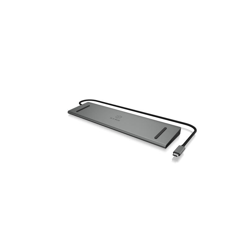Raidsonic Ib-Dk2106-C Base Para Portátil Y Replicador De Puertos Alámbrico Usb 3.2 Gen 1 (3.1 Gen 1) Type-C Gris