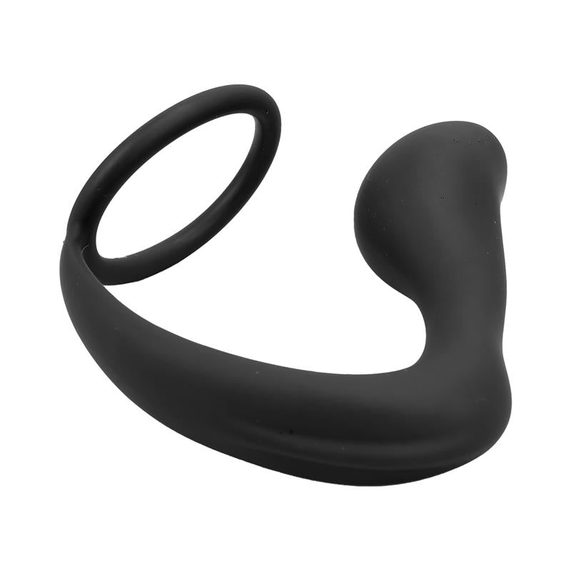 Randal Plug Anal Con Anillo Para El Pene Silicona Negro