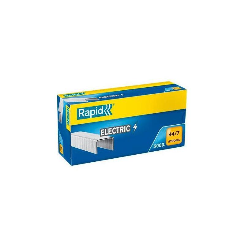 Rapid Grapas Strong Electric 44/7 Galvanizadas -Caja De 5000-