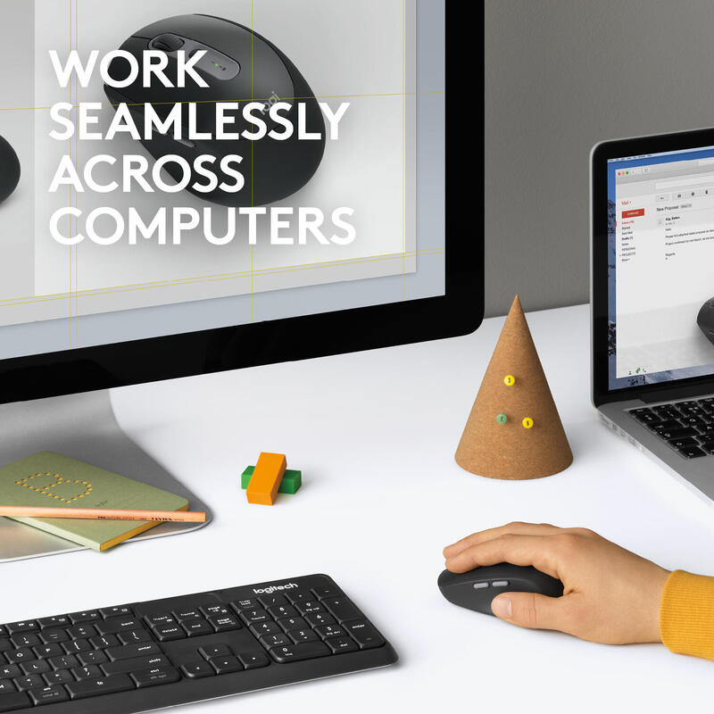 Ratón Inalámbrico Silencioso Logitech M590 Grafito Bt 910-005197