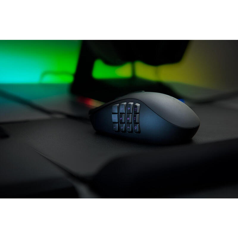Razer Raton Naga Trinity Gaming Negro/Verde 16000dpi/19 Botones/Iluminacion/Usb Rz01-02410100-R3m1