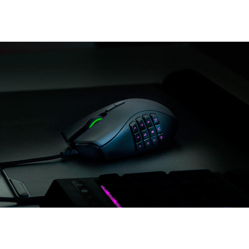 Razer Raton Naga Trinity Gaming Negro/Verde 16000dpi/19 Botones/Iluminacion/Usb Rz01-02410100-R3m1