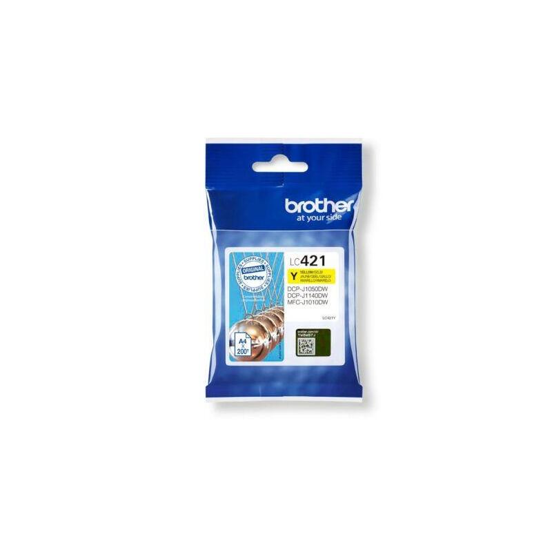 Reacondicionado Cartucho Original Brother Lc121 Amarillo - Lc121ybp-Ref Producto Caducado Ml-3.9pag-300