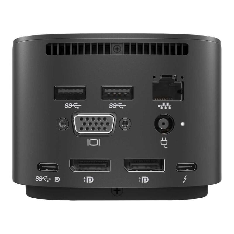 Hp Thunderbolt Dock G2 120w Reacondicionado 2xusb-C Vga 2xdp Rj45 2xusb3.0 Grado A 1año Garantia Hsn-Ix01