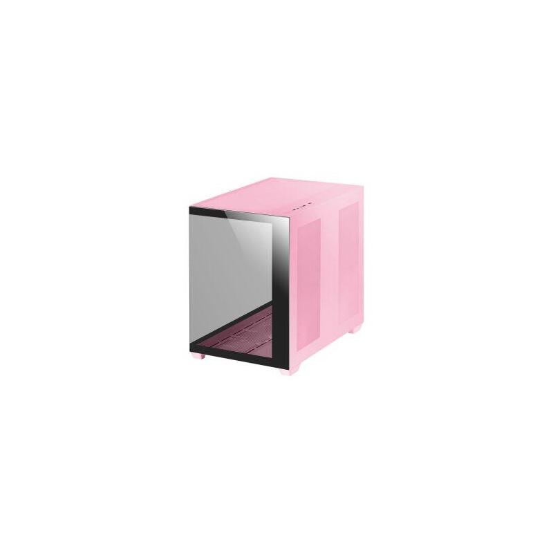 Reacondicionado - (Km0) Caja E-Atx Mars Gaming Mcv4 Pink Xxl Premium Custom Doble Ventana De Cristal Templado Continuo