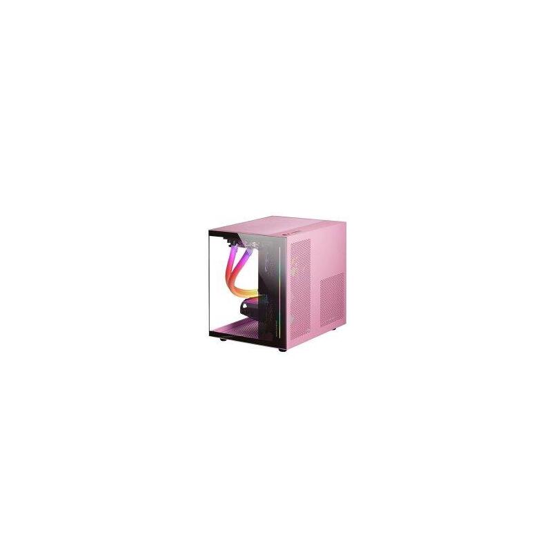 Reacondicionado - (Km0) Caja Microatx Cube Gaming Mars Gaming Mc-View Black/Pink Frontal Y Lateral De Cristal Cash30