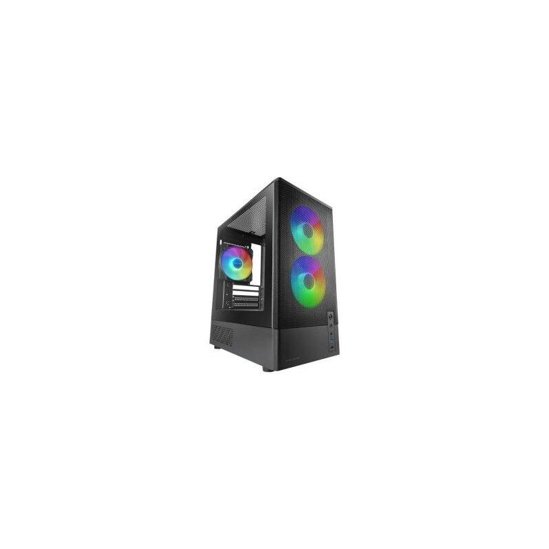Reacondicionado - (Km0) Caja Microatx Mars Gaming Mconyx Negra Lateral Cristal Frontal Mesh Gpu 292mm Sin Ventiladores