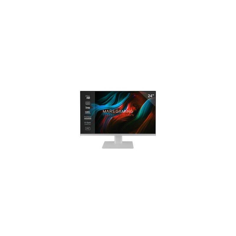 Reacondicionado - (Km0) Monitor 24" Dp Hdmi Mars Gaming Mv24 Ips Fhd 120hz 1ms 250cd/Mâ² Vesa 100x100 Blanco Cash30