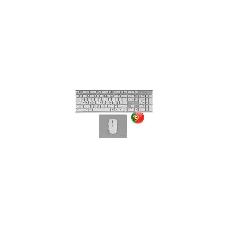 Reacondicionado - (Km0) Teclado Mouse Y Alfombrilla Wireless Tacens Zenithwpt Low Profile Tecla Copilot 3200dpi Portug
