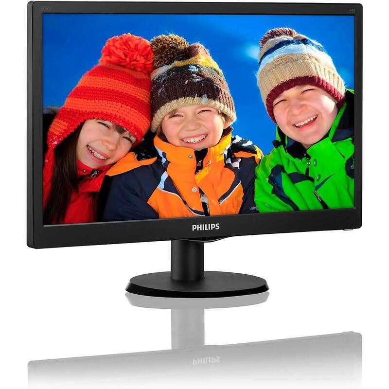 Reacondicionado Monitor Philips 18.5" Hd 196v3l 1366x768 16:9 Vga Dvi Negro