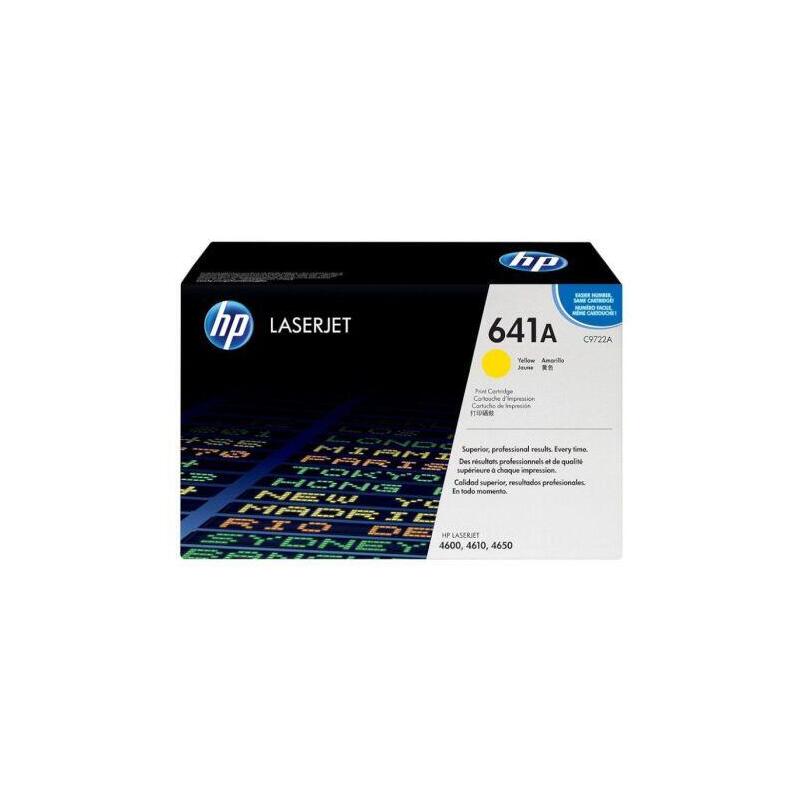 Reacondicionado Toner Original Hp 641a Amarillo - C9722a-Ref Embalaje Deteriorado Pag-8000