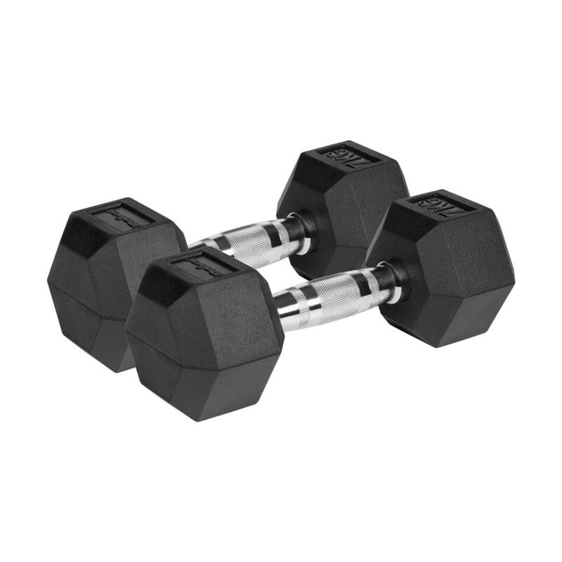 Rebel Active Mancuernas De Hierro Fundido Recubiertas De Goma 2x7 Kg