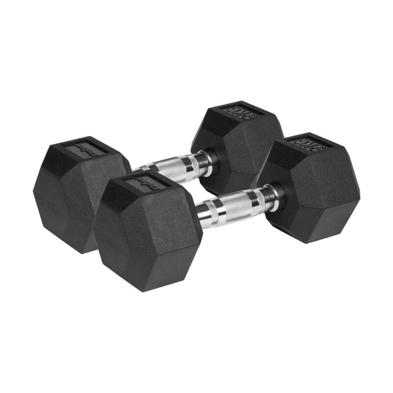 Rebel Active Mancuernas De Hierro Fundido Recubiertas De Goma 2x9kg