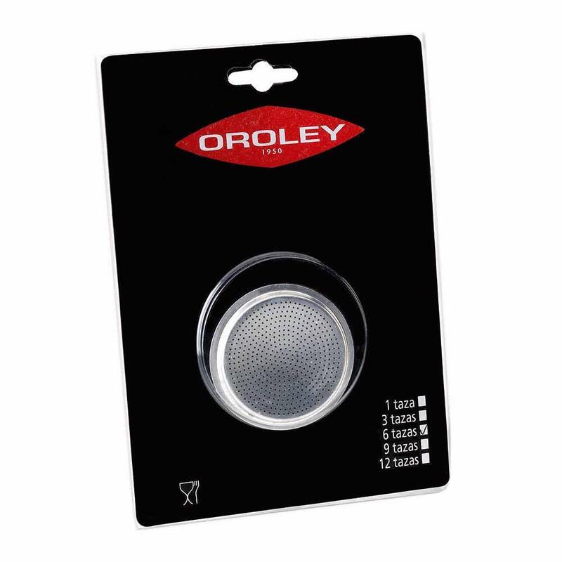Recambio Filtro Aluminio Cafetera 6 Tazas Oroley